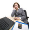 Free Woman With Laptop Royalty Free Stock Images - 8950489