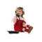 Free Little Girl Speaks On The Phone Stock Photo - 8962610