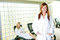 Free Women Clothed Bathrobe Stock Image - 8964421
