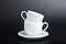 Free Two Cups Of White On  Black Royalty Free Stock Images - 8964669