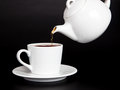 Free Pour Tea From The Teapot Into The Cup Stock Photography - 8970462