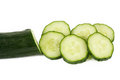Free Cucumber And Slices Isolated Stock Photography - 8974222
