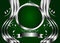 Free Abstract Green And Silver Floral Frame Royalty Free Stock Images - 8978929