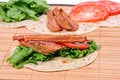 Free BLT Wrap Royalty Free Stock Image - 8983486