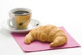 Free Continental Breakfast Of Coffee And Croissants Stock Photos - 8983903