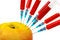 Free Apple And Syringes Royalty Free Stock Photo - 8984495