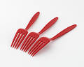 Free Three Plastic Forks Stock Image - 90221