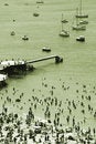 Free Marseille Busy Beach Stock Photography - 905422