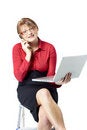 Free Businesswoman With Laptop Royalty Free Stock Photos - 9002358