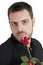 Free Young Man Holding Red Rose Royalty Free Stock Photo - 9017405