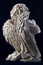 Free Small Praying Angel On The Black Stock Images - 9034414
