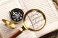 Free Old Compass And Book Stock Photo - 9046050