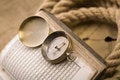 Free Old Compass And Rope Stock Photo - 9046220