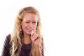 Free Girl Showing Gesture, Symbolising Royalty Free Stock Photography - 9047637