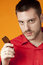 Free Young Man With Sunglasses In Hand Royalty Free Stock Photo - 9045245