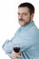 Free Young Man With Glass Of Red Wine Royalty Free Stock Photo - 9045275