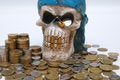 Free Coins & Skull Stock Images - 9053564