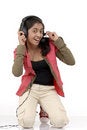 Free Young Girl Listening Music Stock Photo - 9054210