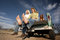 Free Cowboy And Woman On Pickup Truck Royalty Free Stock Photo - 9050405