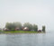 Free Lake Island In Fog Stock Photography - 9059942
