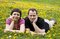 Free Couple Laying In A Meadow Royalty Free Stock Photos - 9064948