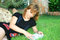 Free Reading Blond Girl Stock Image - 9068751