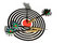 Free Target With Arrows On White Royalty Free Stock Photos - 9070758