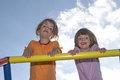 Free Twins On Climbing Pole 02 Stock Images - 911064