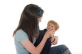 Free Girl Playing With Doll 2 Stock Photo - 917540