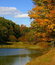 Free Fall Scene Of Lake And Trees Stock Photo - 919780