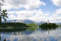 Free Idyllic Lake With Islet Royalty Free Stock Photography - 925407
