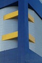 Free Detail Of Blue And Yellow Building Royalty Free Stock Images - 928489