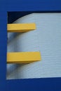 Free Detail Of Blue And Yellow Building Royalty Free Stock Photos - 928498