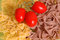 Free Butterfly Raw Pasta And Tomato Stock Images - 9217214