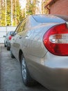 Free Two Cars Near Cottage Royalty Free Stock Photography - 9254127
