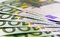 Free Euro Banknotes Stocked Royalty Free Stock Images - 9296579