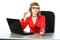 Free Hotline Woman Royalty Free Stock Photography - 9299487