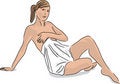 Free Woman After The Sauna Royalty Free Stock Photos - 9317628