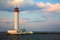 Free Lighthouse Over Blue Sky Background Stock Photography - 9318662