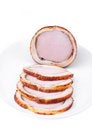 Free Delicious Baked Ham With Bacon. Bon Appetit! Stock Photography - 9341712