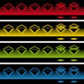 Free Glowing Diamond Pop Up Buttons In The Dark Stock Images - 9342664