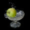 Free Apple Falls Into Water Stock Image - 9348361