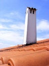 Free Red Roof With Red Tiles And Chimney Stock Images - 9357524