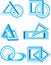 Free Blue Vector Design Elements Royalty Free Stock Image - 9359846