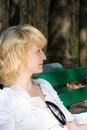 Free Beautiful Blond Woman Outdoors Royalty Free Stock Image - 9361526