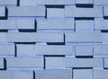 Free Multi-Layered Blue Brick Wall Royalty Free Stock Photography - 9362967