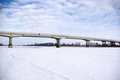 Free Bridge In Winter Stock Photography - 9367122