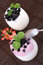 Free Blueberries In Yogurt Royalty Free Stock Photography - 9368437