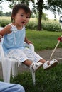 Free Asian Baby Sitting Stock Image - 9383821