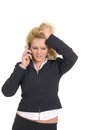 Free Woman With Phone Royalty Free Stock Photography - 9389417
